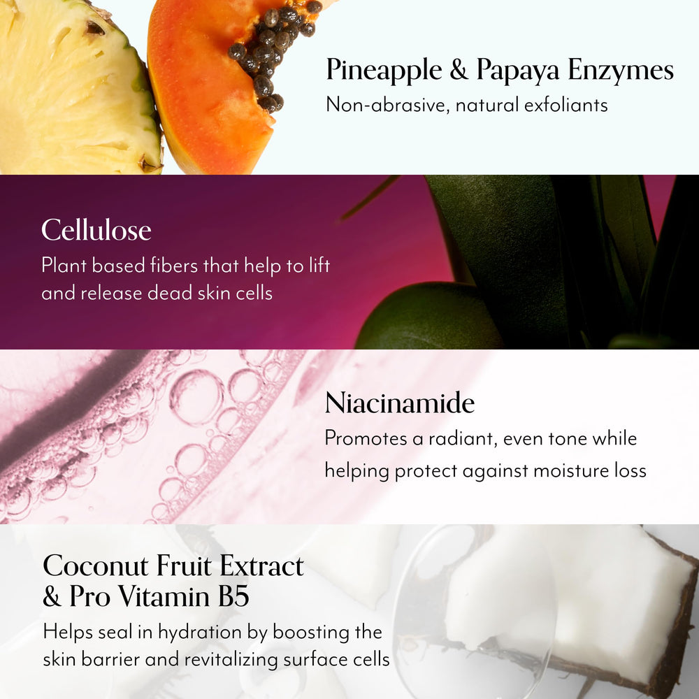 Bliss Jelly Glow Peel infused with fruit enzymes to brighten without abrasion.