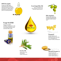 Bliss Kiss nail strength on brittle nails with premium seven-ingredient formula.
