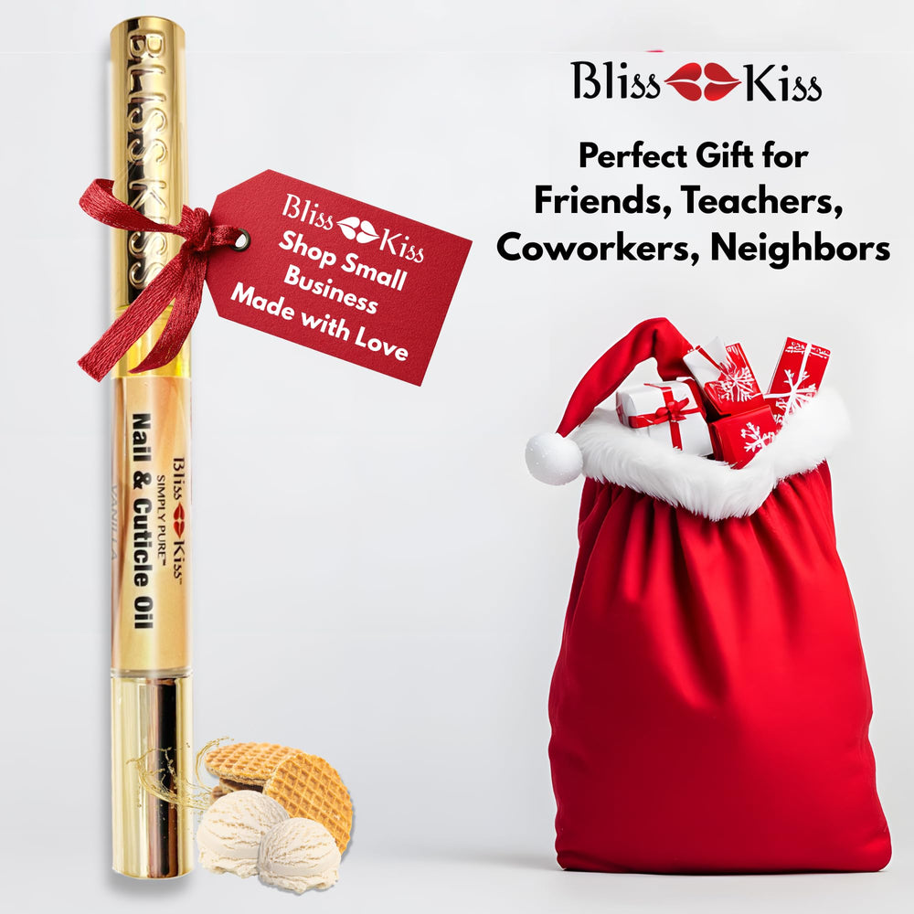 Bliss Kiss Simply Pure Nail Oil Pen on-the-go use in purse or desk