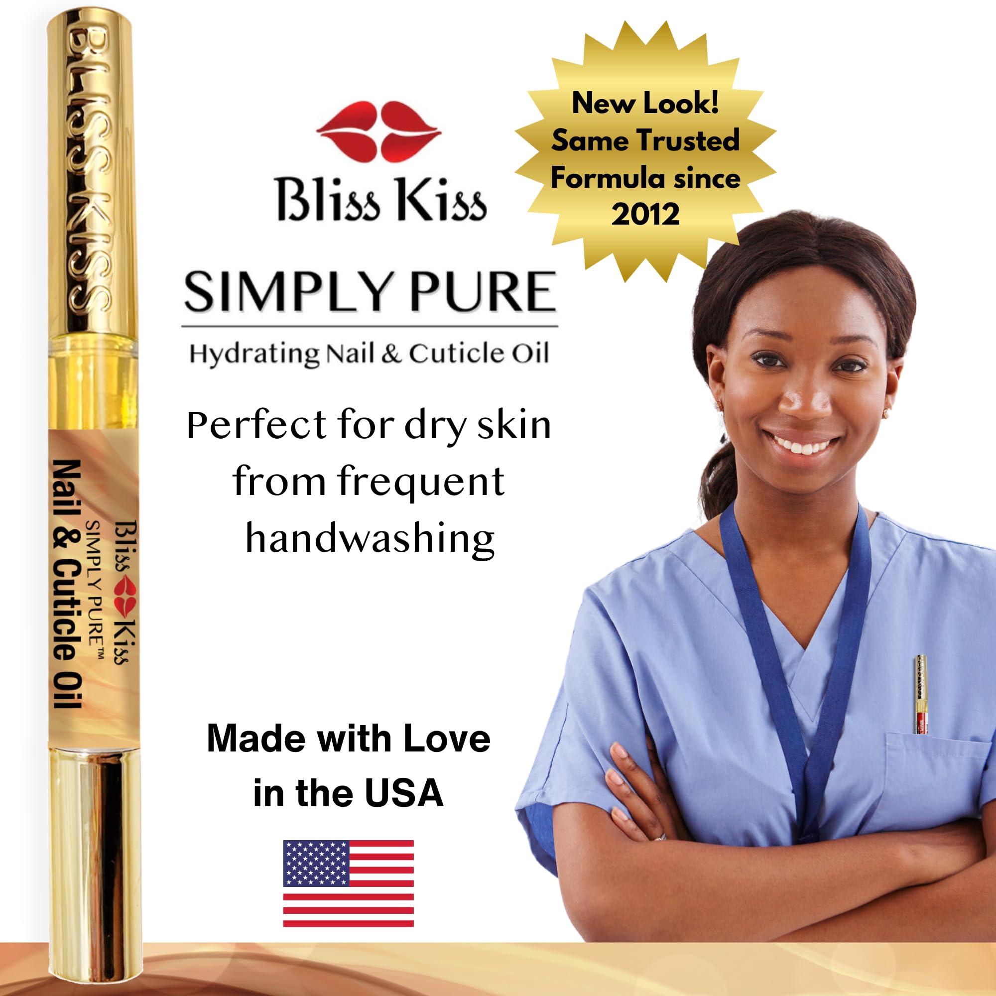 Bliss Kiss Simply Pure Nail Oil Pen vanilla fragrance enhances daily routine