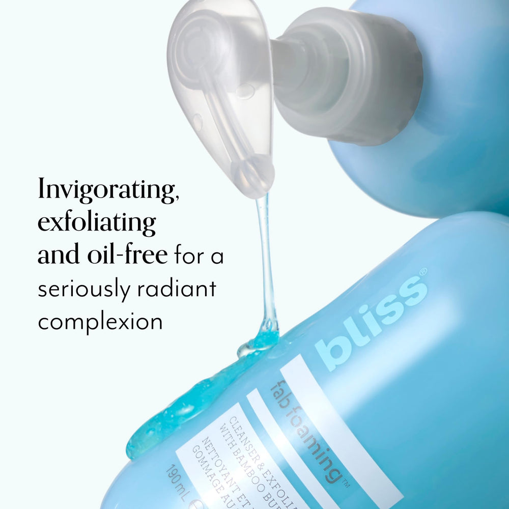 Bliss Makeup-remover action captures residue-free cleansing after active wear
