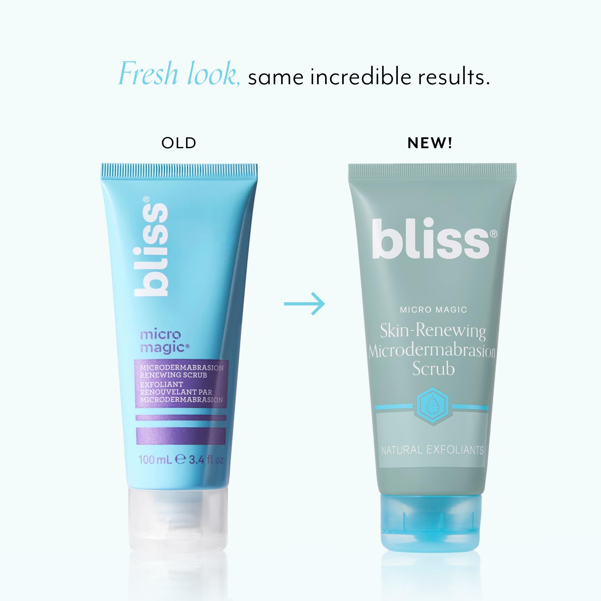 Bliss Micro Magic Scrub volcanic pumice exfoliation detail for smoother skin texture