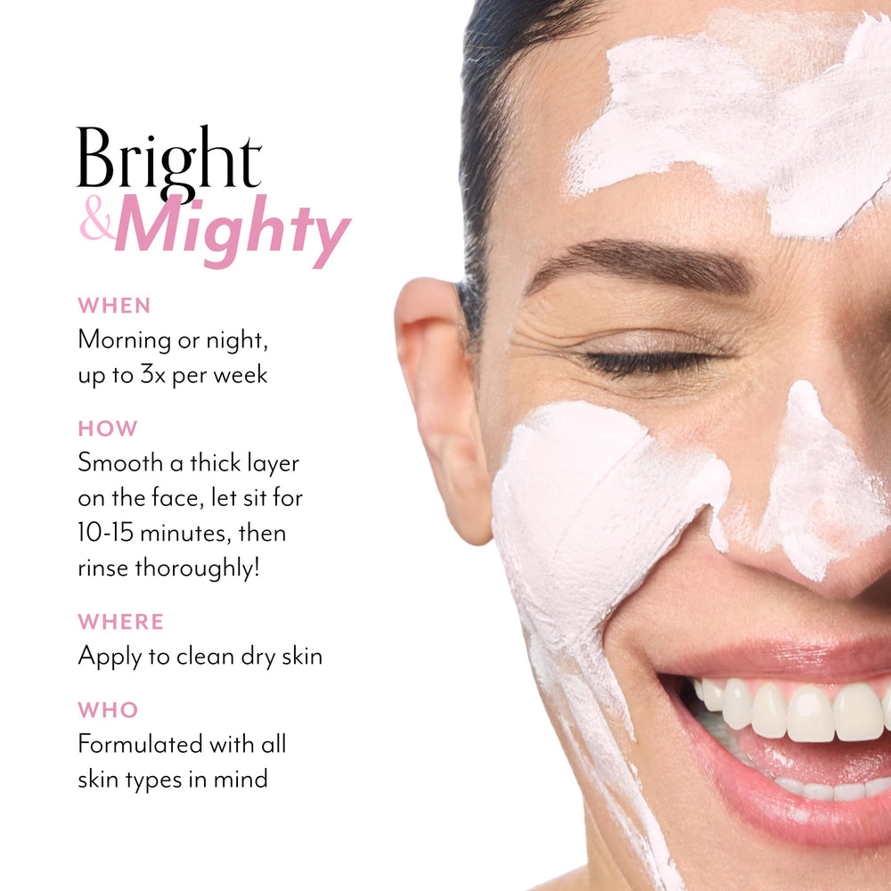 Bliss Mighty Marshmallow Mask packaging closeup conveys premium branding