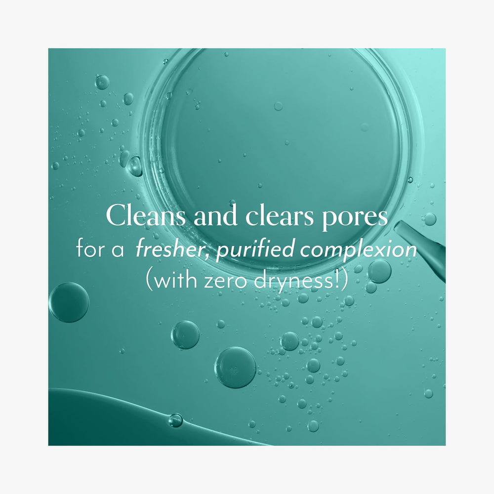 Bliss Non-drying formula closeup suggests comfortable cleansing without stripping moisture.