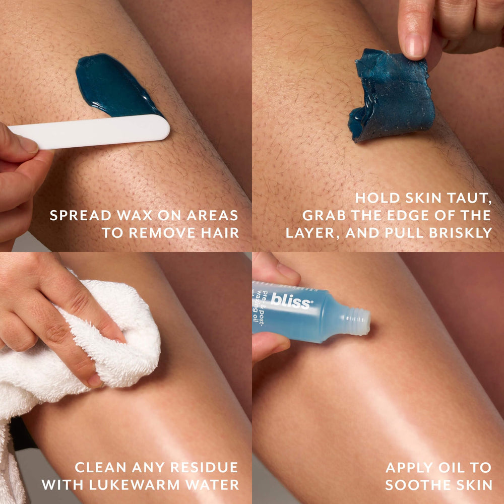 Bliss Poetic Waxing Kit stripless wax highlights clean hair removal