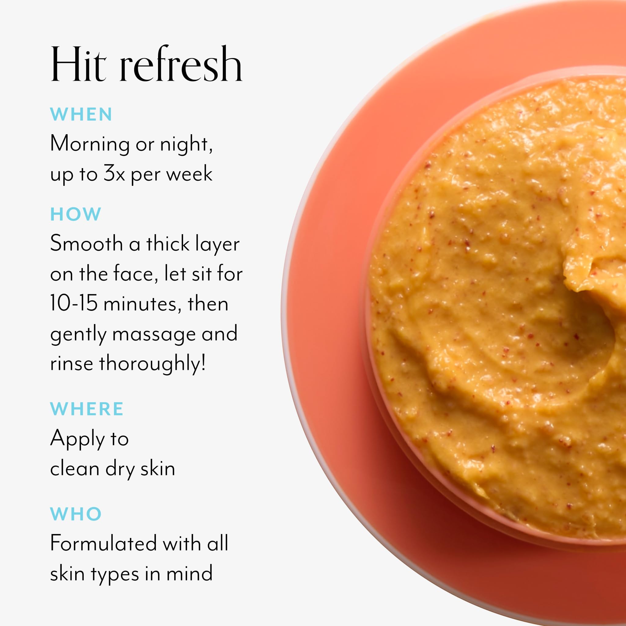 Bliss pumpkin enzyme mask close-up highlights natural AHAs through pumpkin enzymes