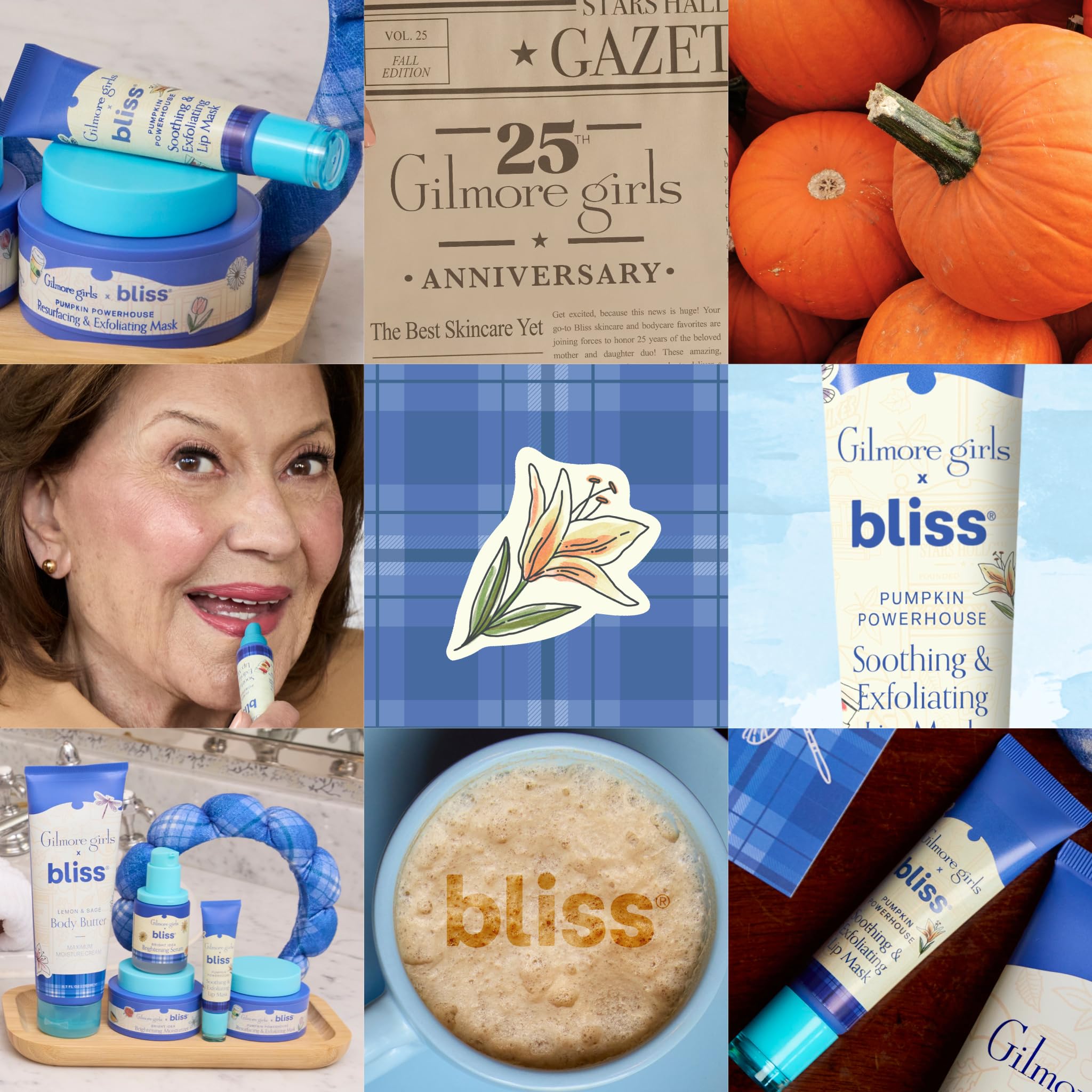 Bliss Pumpkin Powerhouse Lip Mask scent evokes pumpkin spice and cozy vibes.