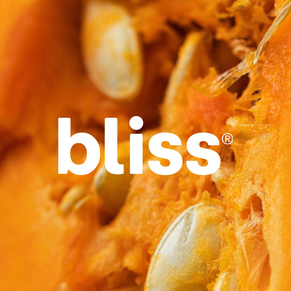 Bliss vegan and cruelty-free label on packaging for clean beauty