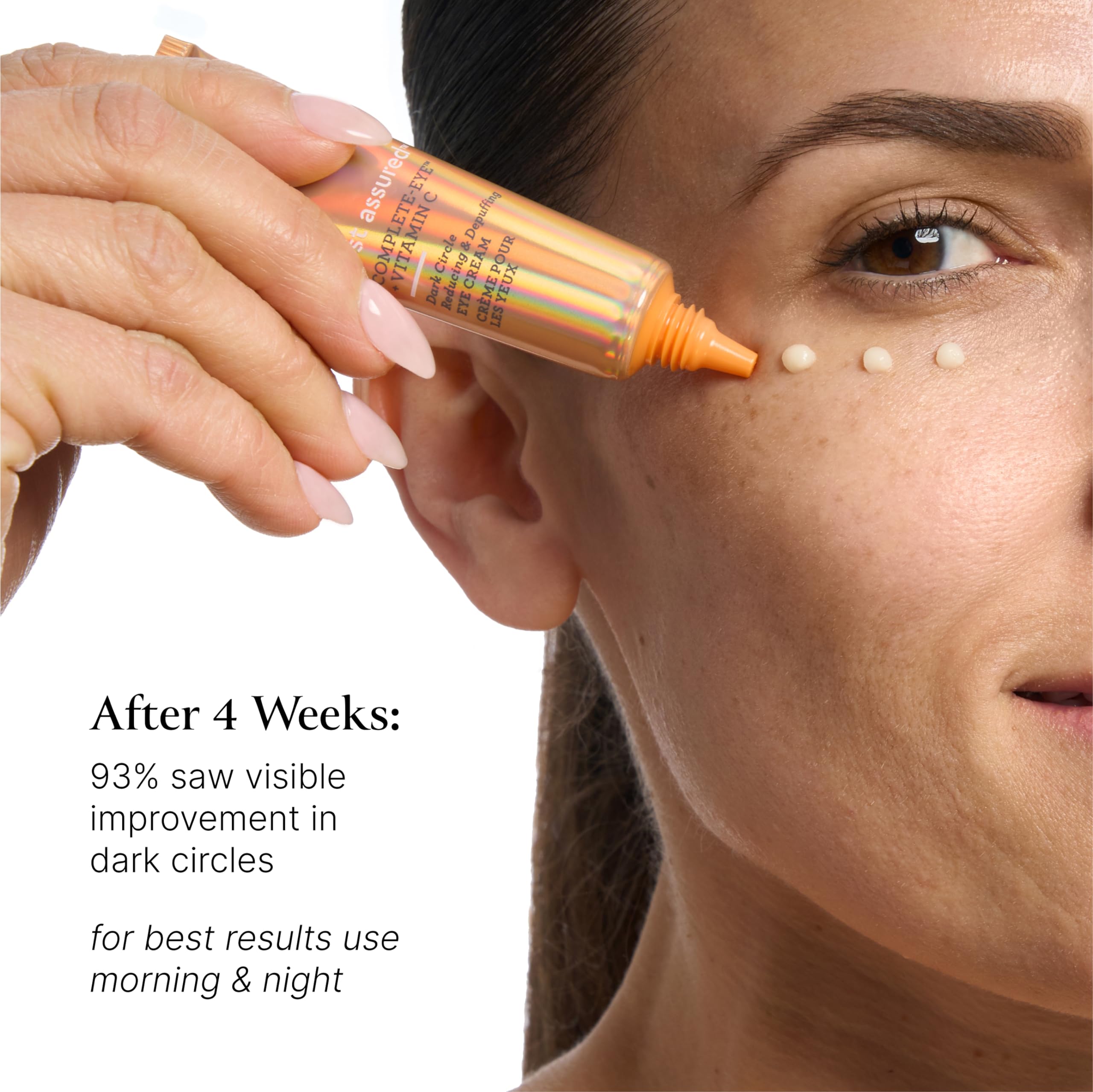 Bliss Rest Assured Eye Cream vegan cruelty-free label signals clean beauty.
