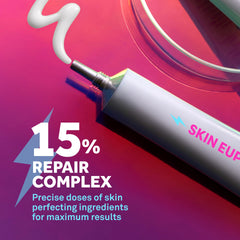 Bliss Skin Euphoria application closeup showing smoothing and dewy skin potential.