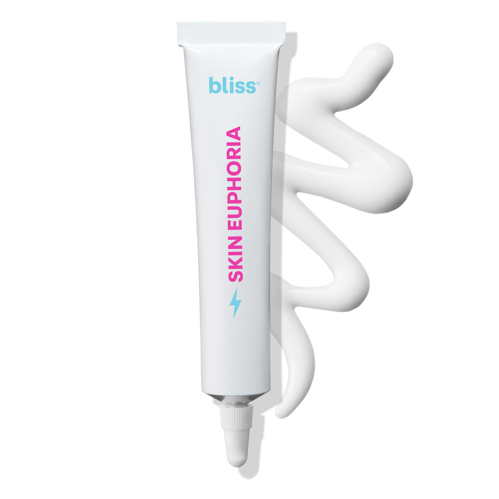 Bliss Skin Euphoria serum bottle on a clean surface for daily hydration.