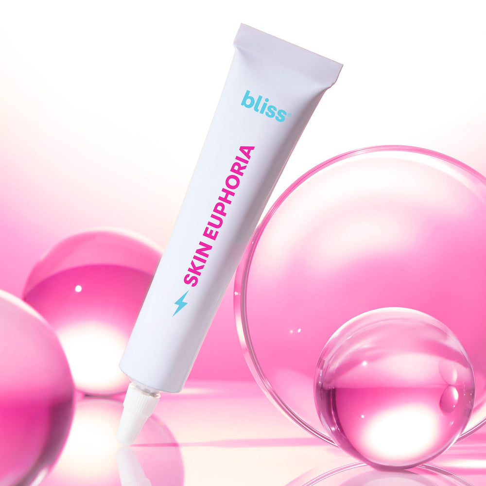 Bliss Skin Euphoria morning routine shot primed for makeup.