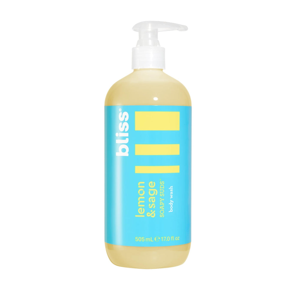 Bliss Soapy Suds Lemon Sage fragrance ritual evokes refreshing shower experience