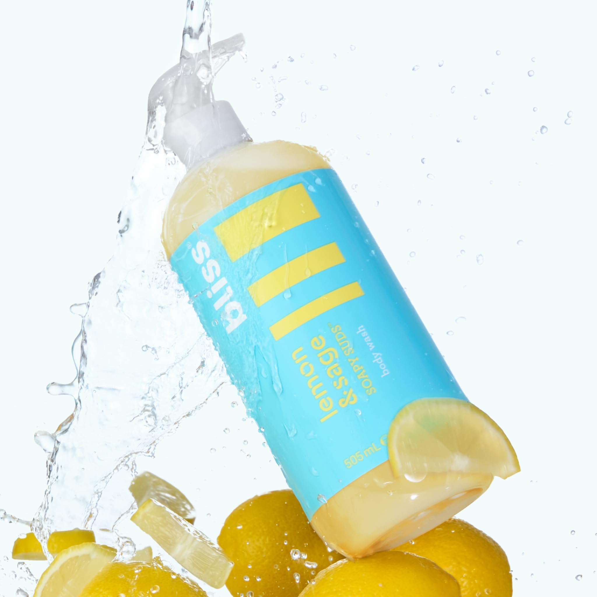 Bliss Soapy Suds Lemon Sage softness imagery suggests supremely smooth skin