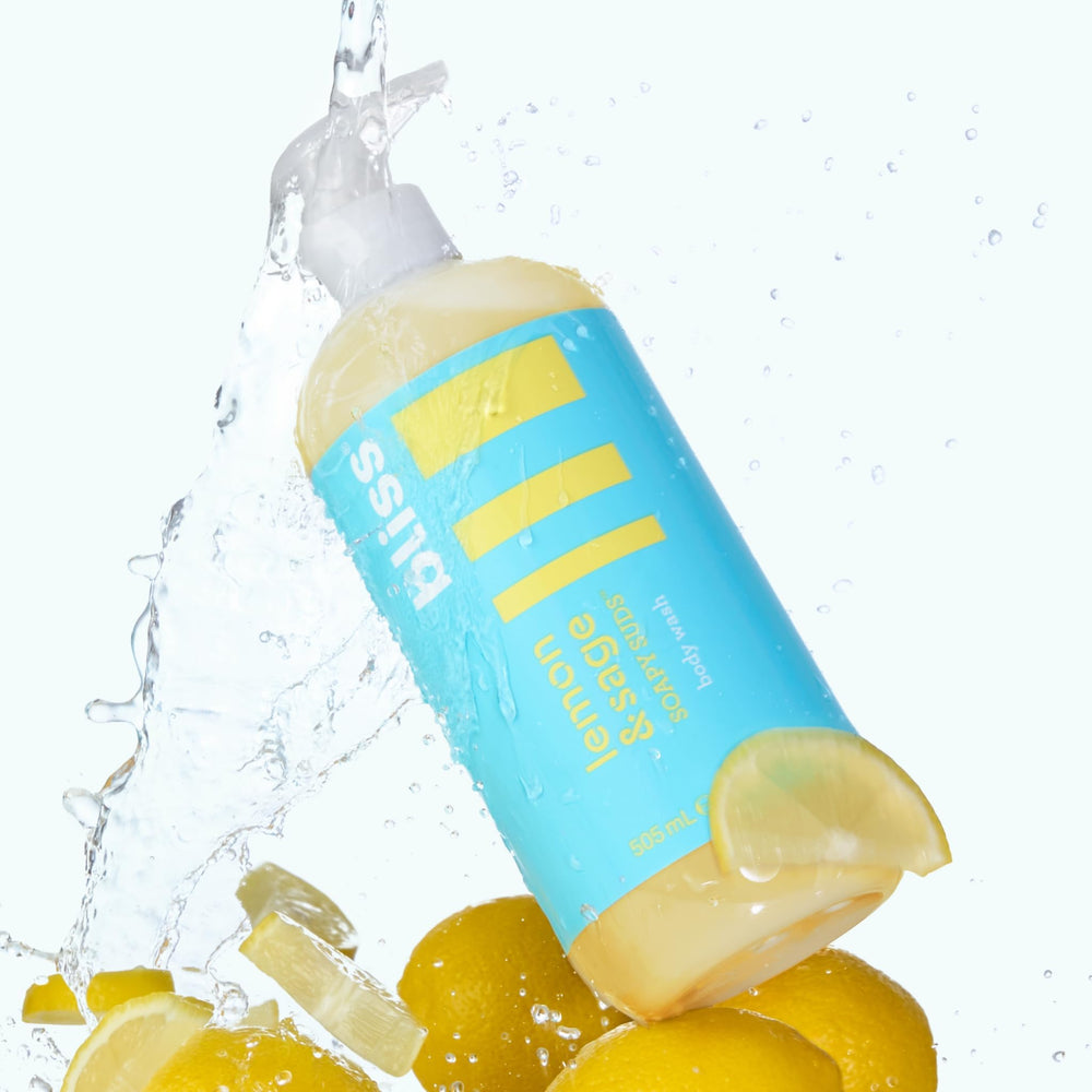 Bliss Soapy Suds Lemon Sage softness imagery suggests supremely smooth skin