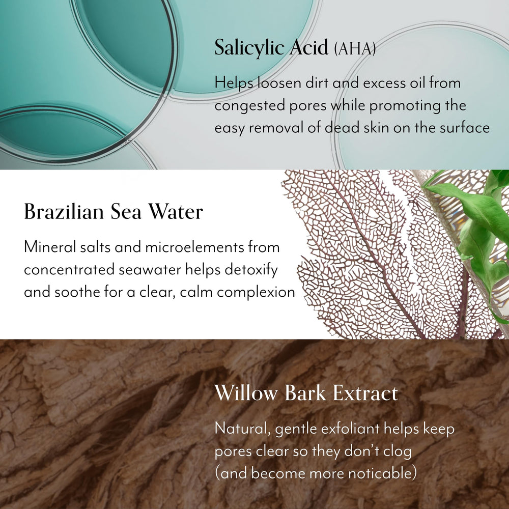 Bliss tea tree scent application demonstrates invigorating cleansing ritual.