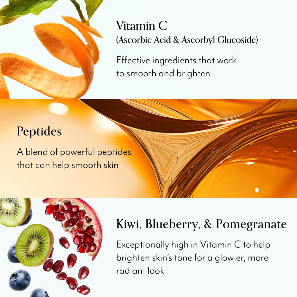 Bliss vitamin C + peptide pads demonstrate hydration boost for radiant skin.