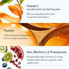 Bliss vitamin C + peptide pads demonstrate hydration boost for radiant skin.