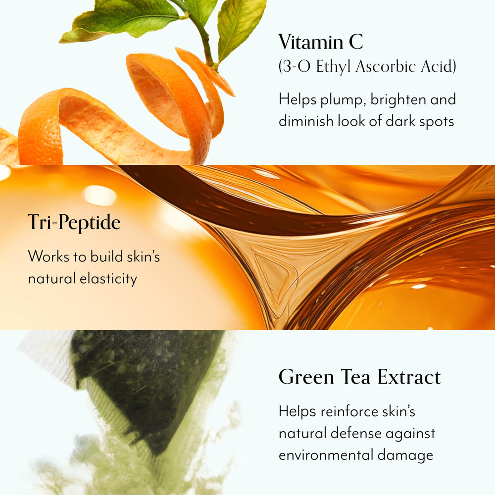 Bliss Vitamin C + Tri-Peptide Brightening Moisturizer daily application on clean skin.