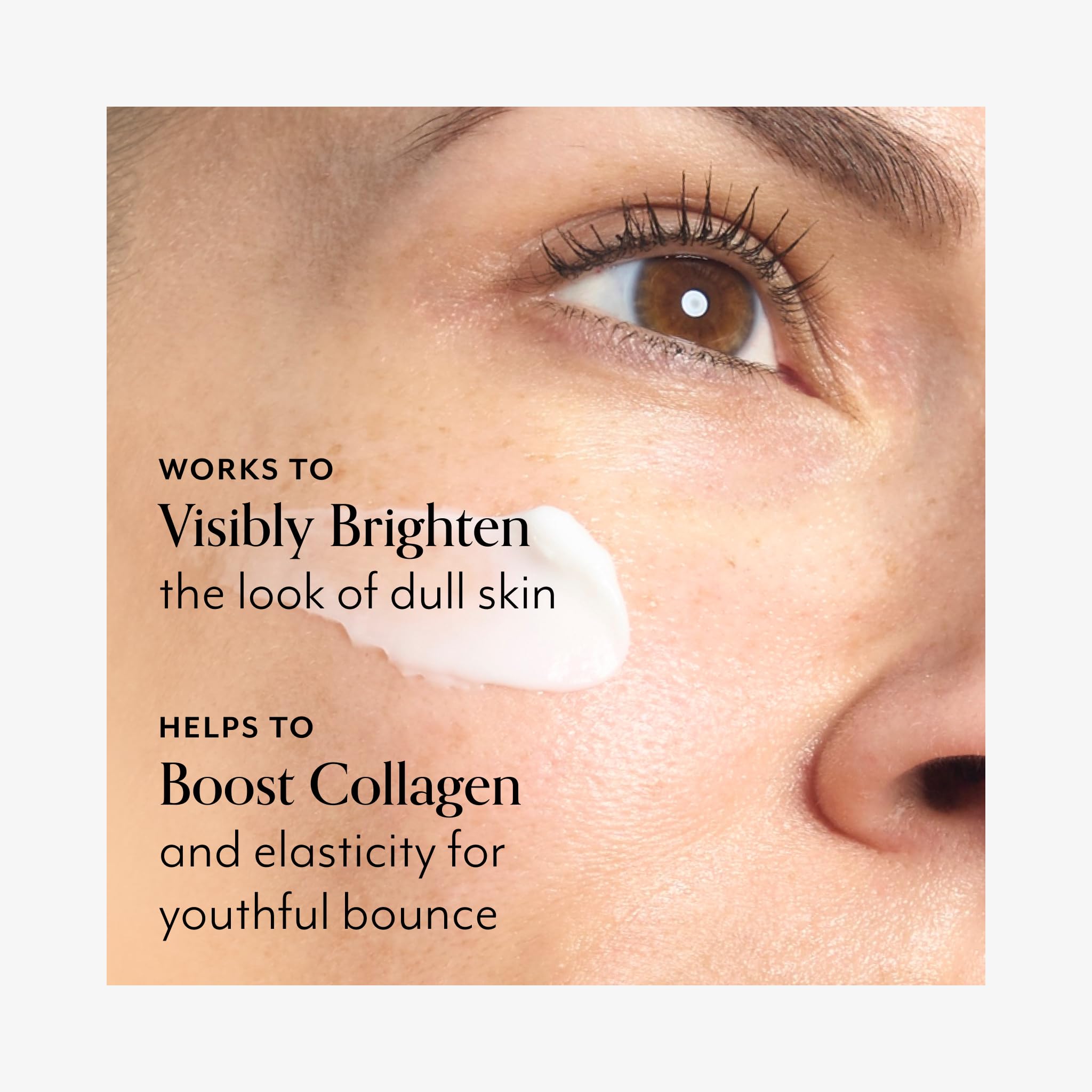 Bliss Vitamin C + Tri-Peptide Brightening Moisturizer ingredients with squalane for hydration.