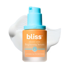 Bliss Vitamin C + Tri-Peptide Serum bottle highlights brightening potential for radiant skin