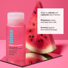 Bliss What a Melon toner pump-action enables easy, mess-free application.