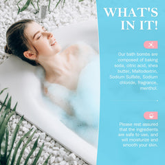 BlissfulOasis bath bombs cinnamon for warm comforting bath moment