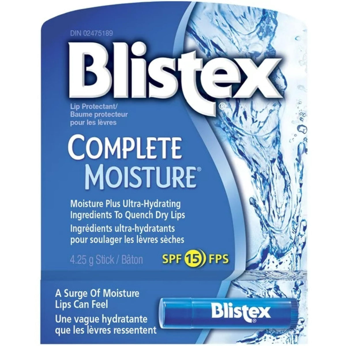 Blistex Complete Moisture 6-pack front view for on-the-go hydrating protection