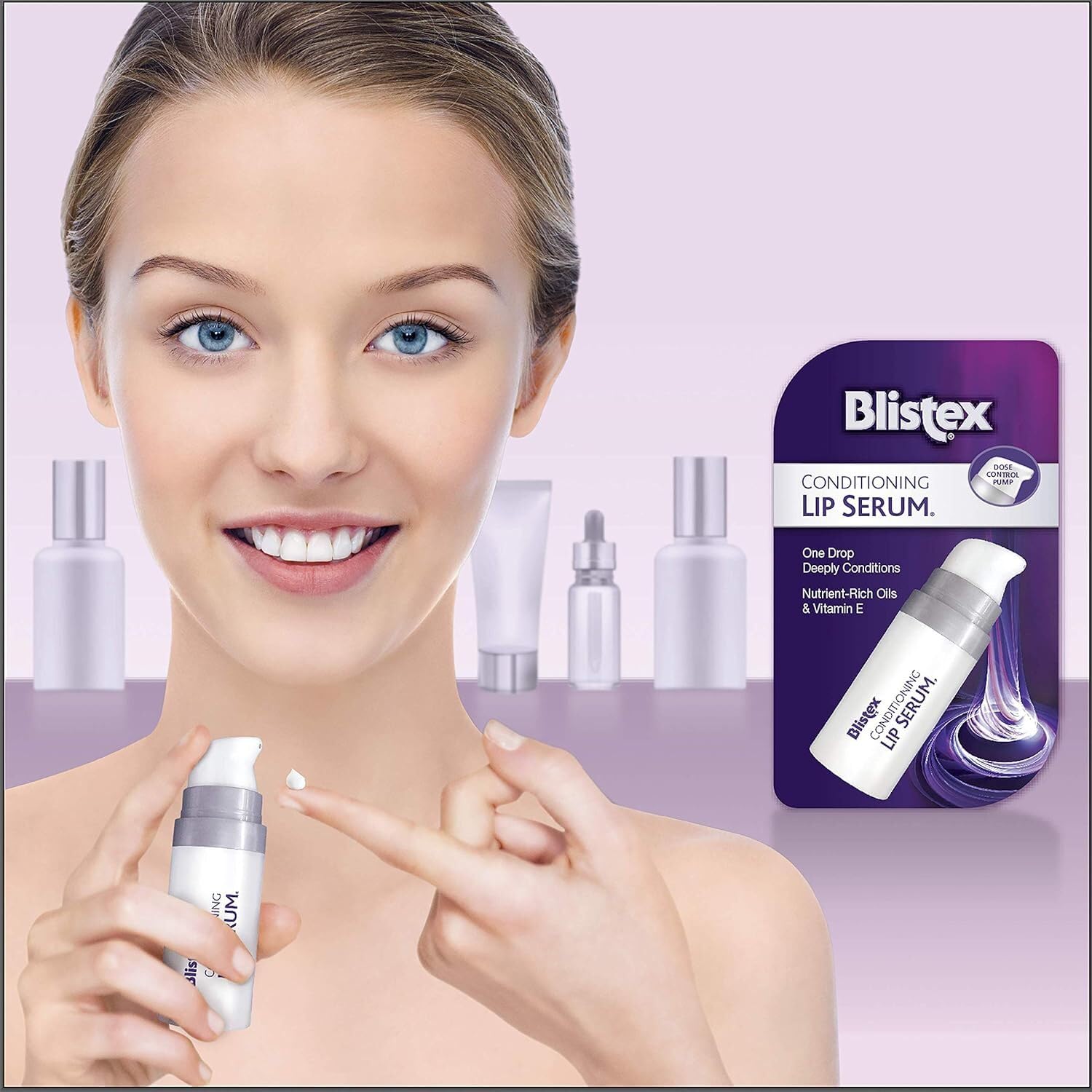 Blistex Conditioning Lip Serum front-bottle highlights compact daily moisture on the go.