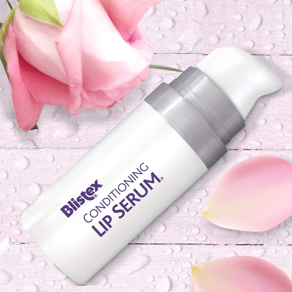 Blistex Conditioning Lip Serum vitamin-e-complex-closeup references nutrient-rich conditioning.
