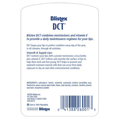 Blistex DCT lip care balm application shot highlighting rich conditioning formula