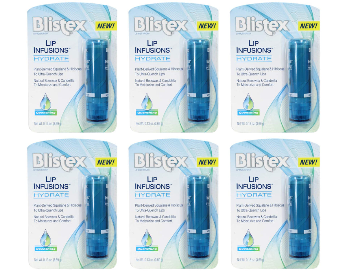 Blistex Lip Infusions Hydrate front view shows hydrating lip care