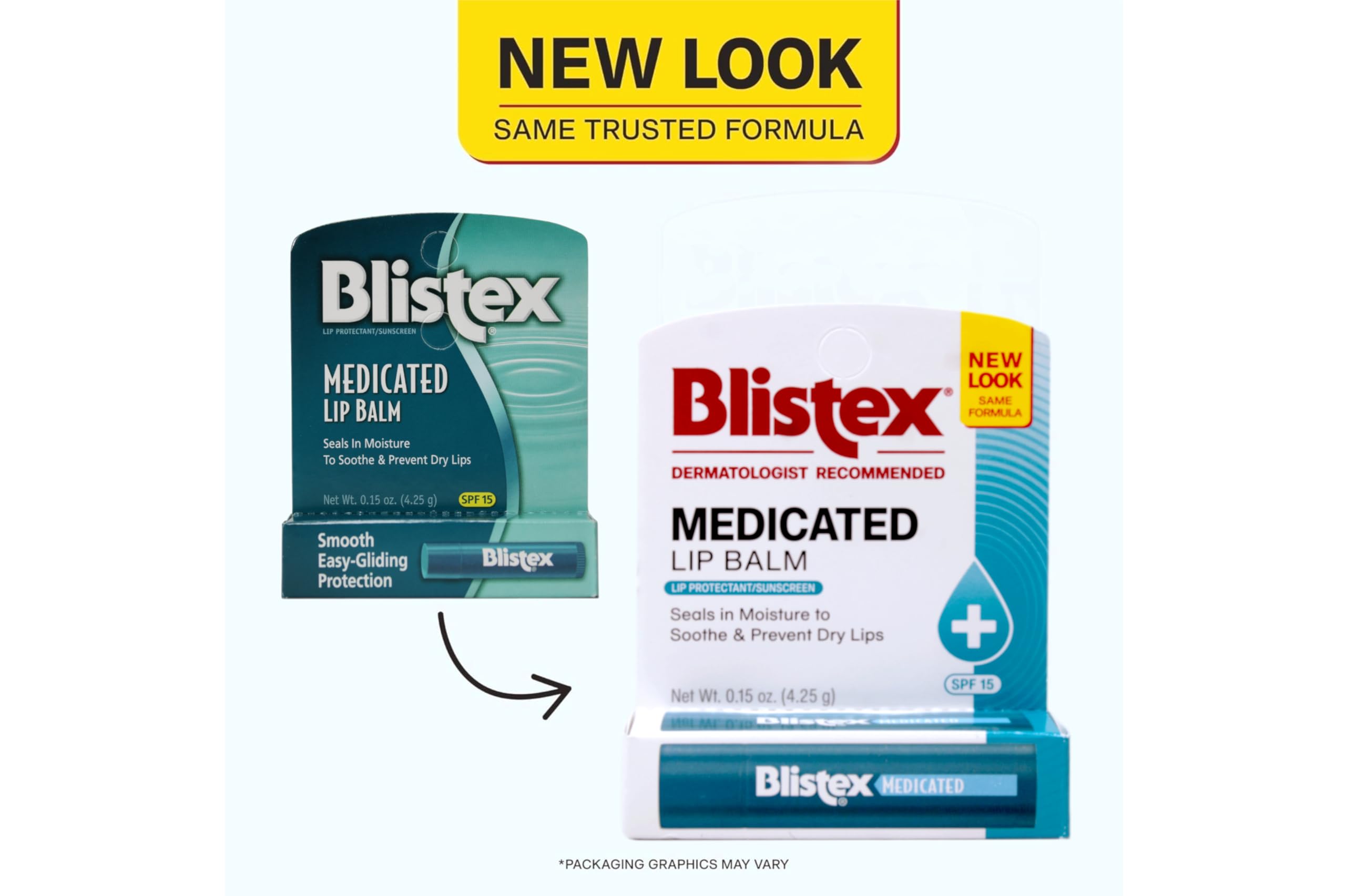 Blistex Medicated Lip Balm sun-protection image signals SPF benefit during outdoor activities.