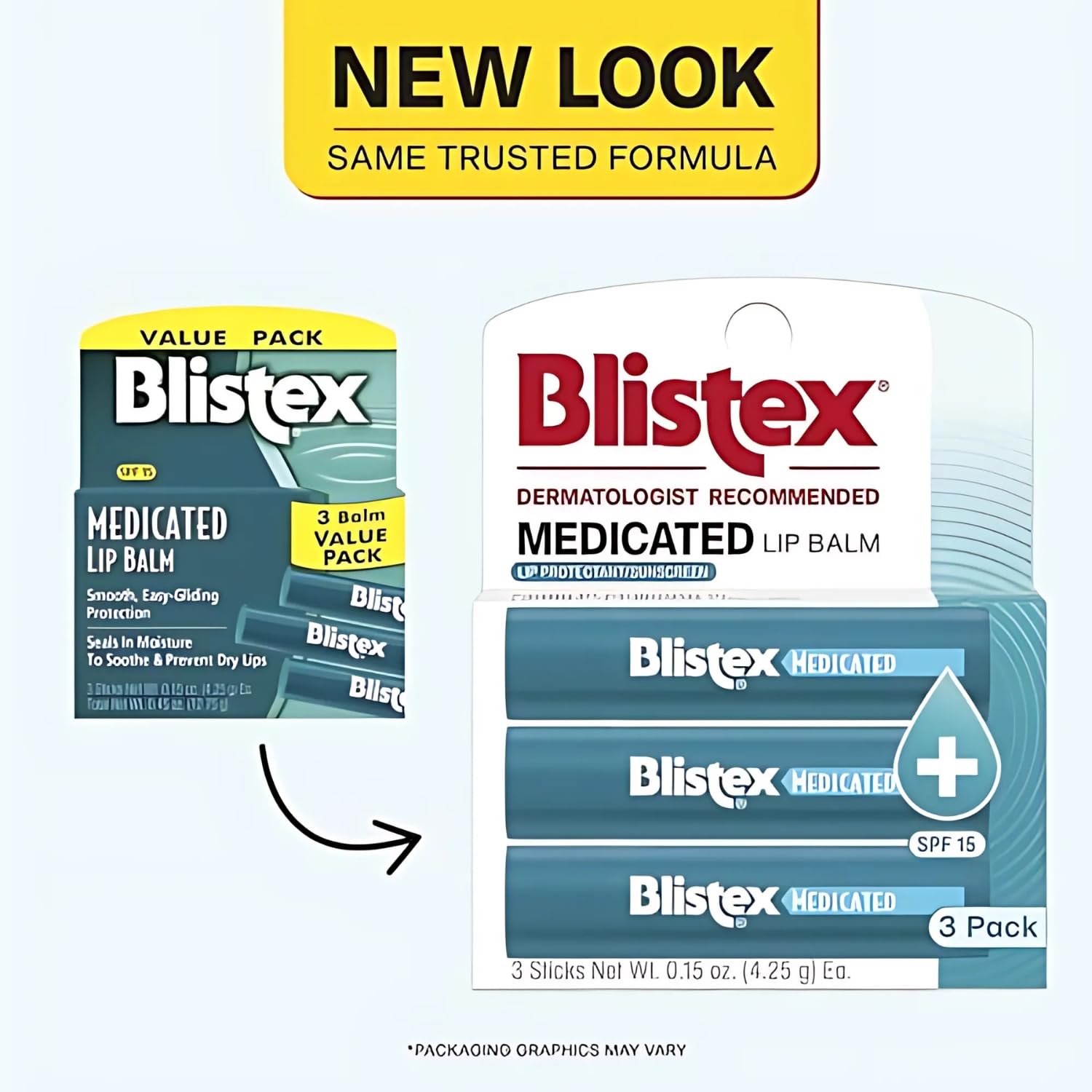 Blistex Medicated Lip Balm seals in moisture to prevent dryness.