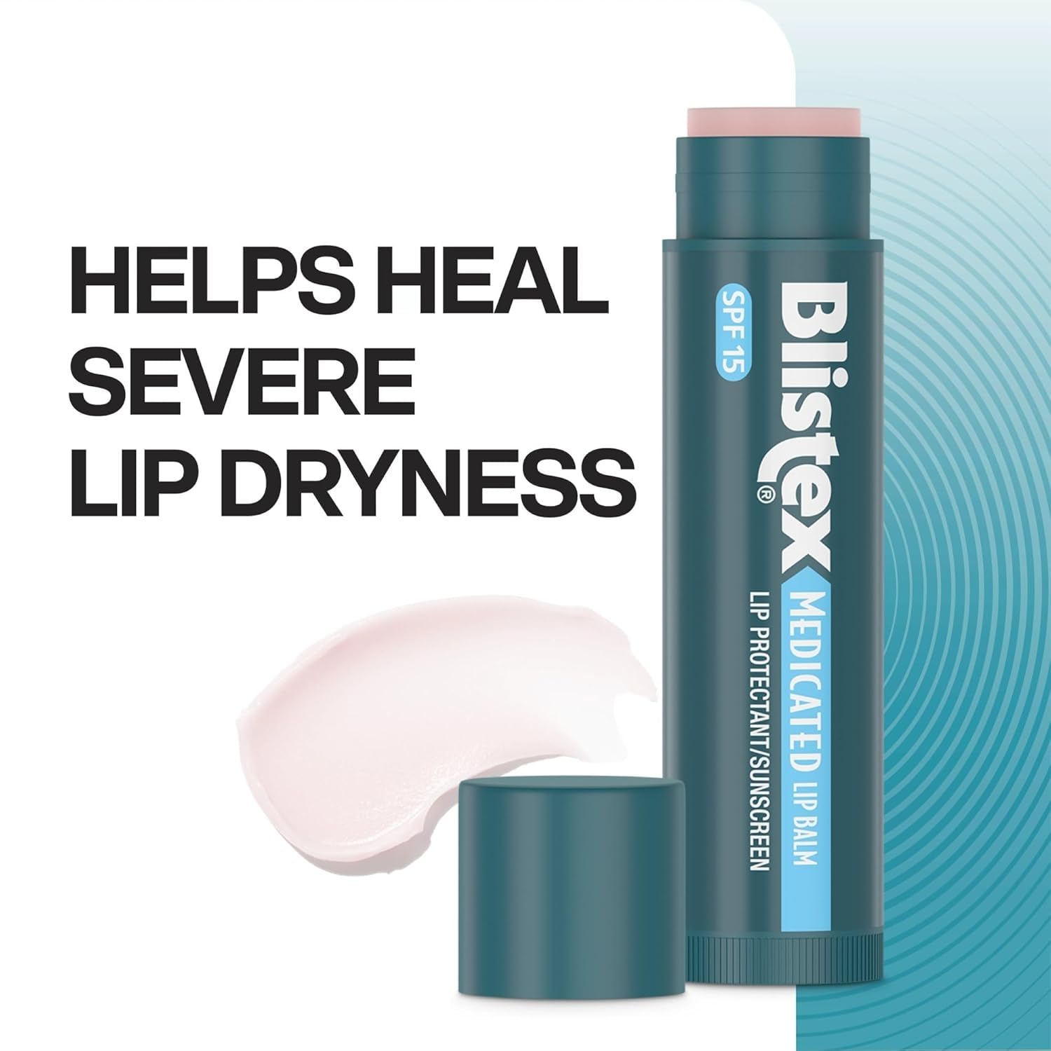 Blistex Medicated Lip Balm's three protectants offer long-lasting lip care.