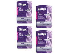Blistex Silk & Shine lip moisturizer application close-up delivers satin-smooth lips