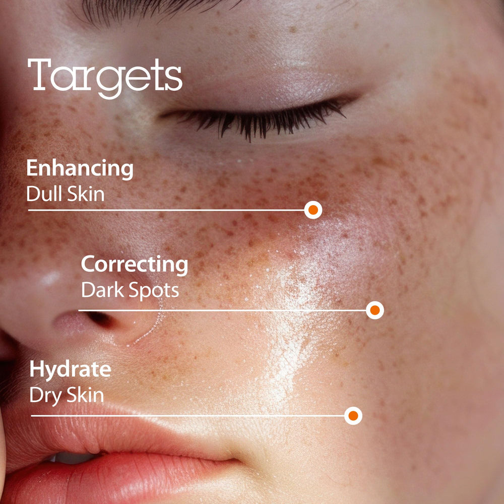 BLITHE pressed serum gold apricot texture application shows creamy balm-like spread for hydration.