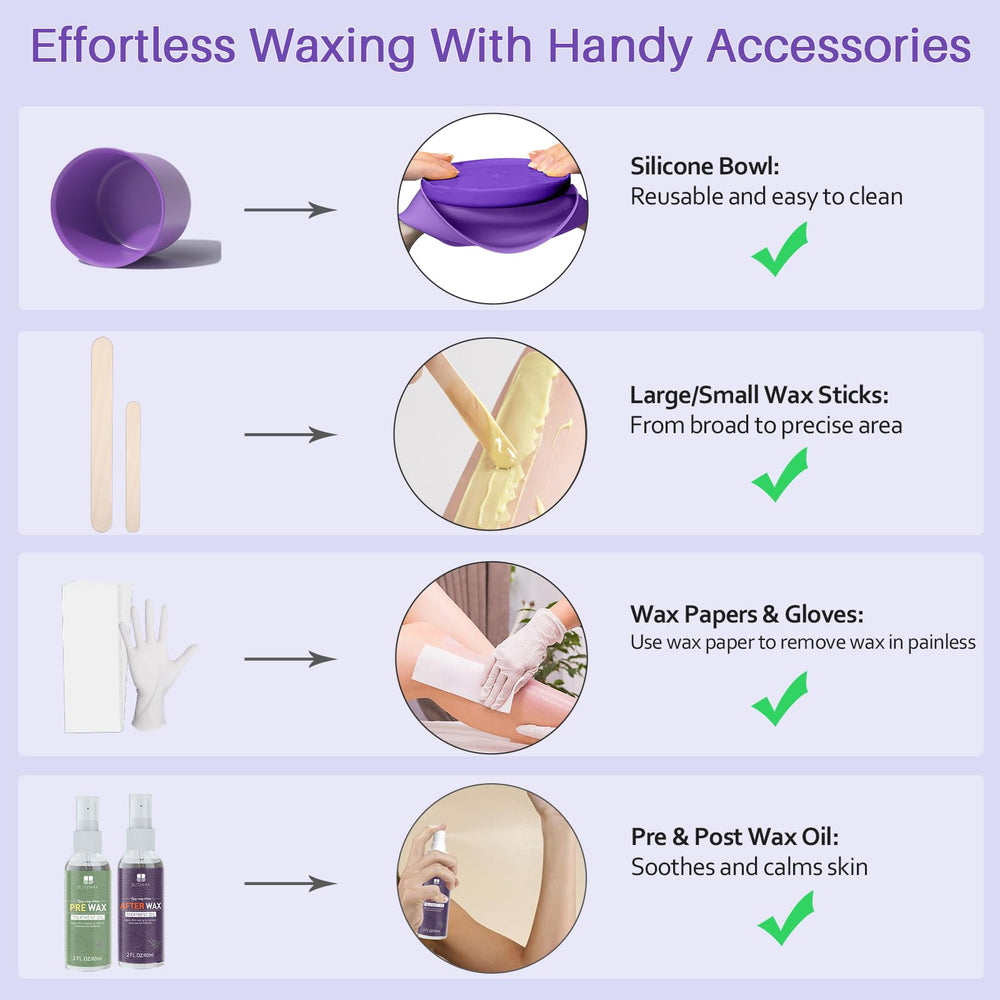 BLITZWAX all-season kit supports smooth skin for vacations and events.