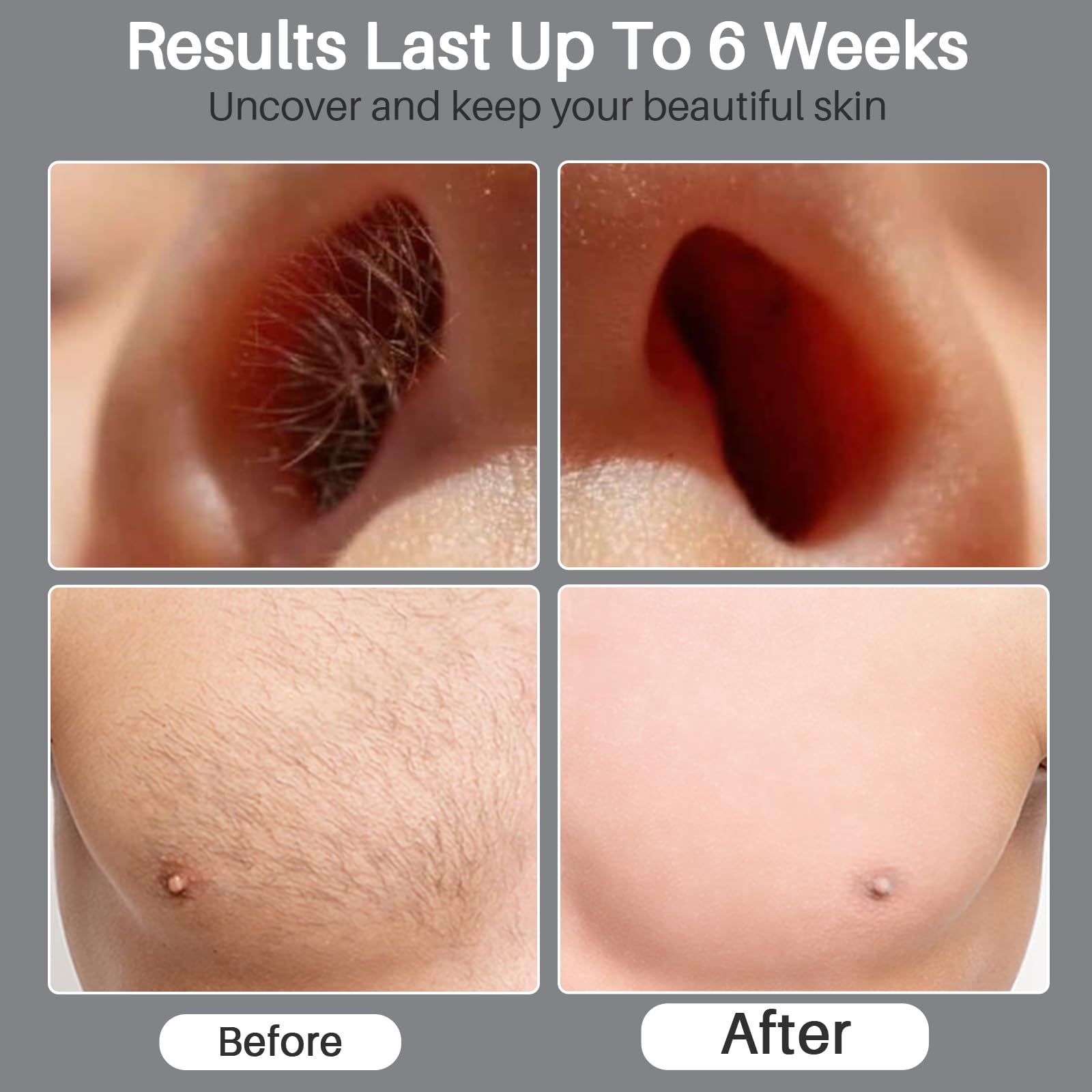BLITZWAX beard guard in use to maintain facial style during waxing