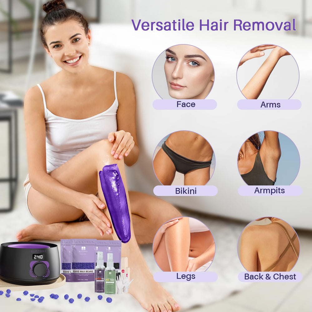 BLITZWAX beginner-friendly instructions help users achieve salon-quality results at home.
