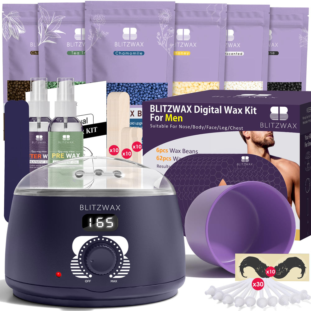 BLITZWAX Brazilian bikini kit setup demonstrates at-home grooming readiness