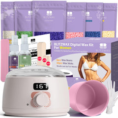 BLITZWAX Brazilian waxing kit front view for at home use