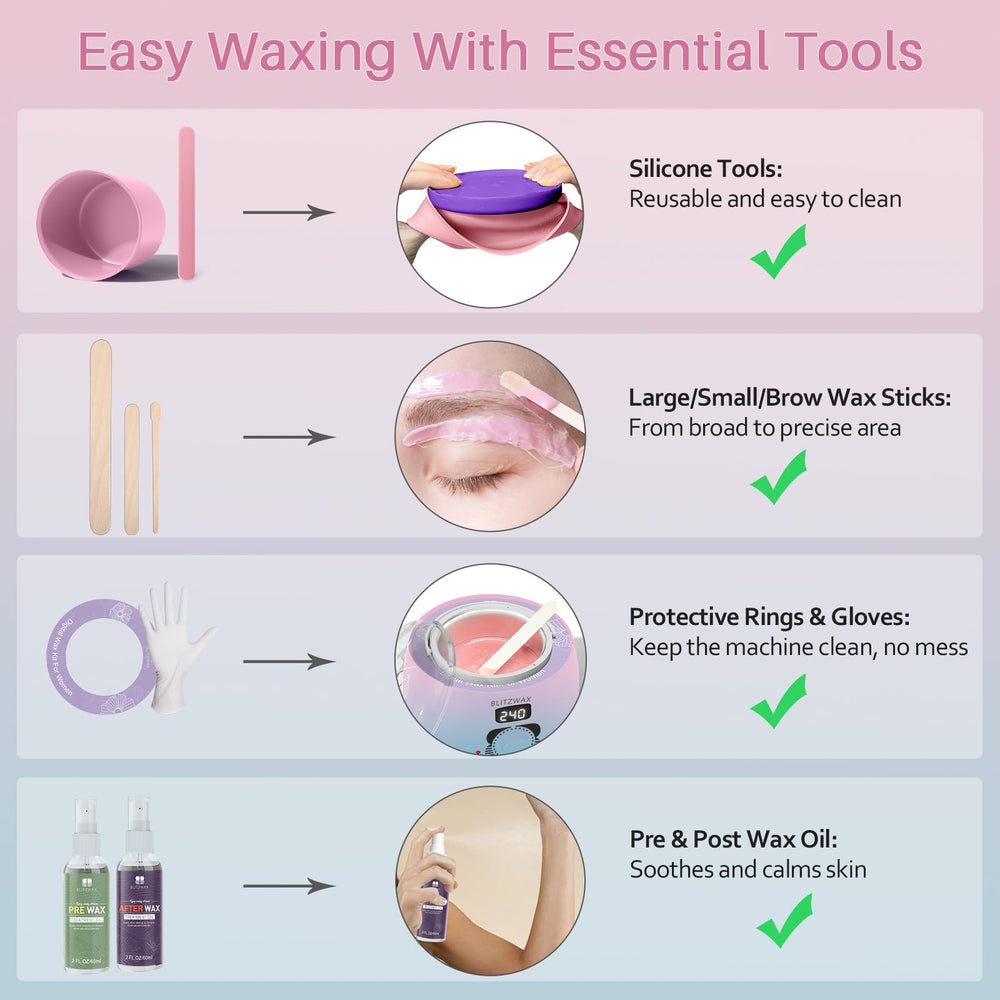 BLITZWAX sleek stylish design emphasizing value and modern home spa vibe