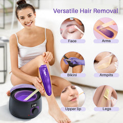 BLITZWAX wax warmer used for facial area demonstrates beginner-friendly operation.