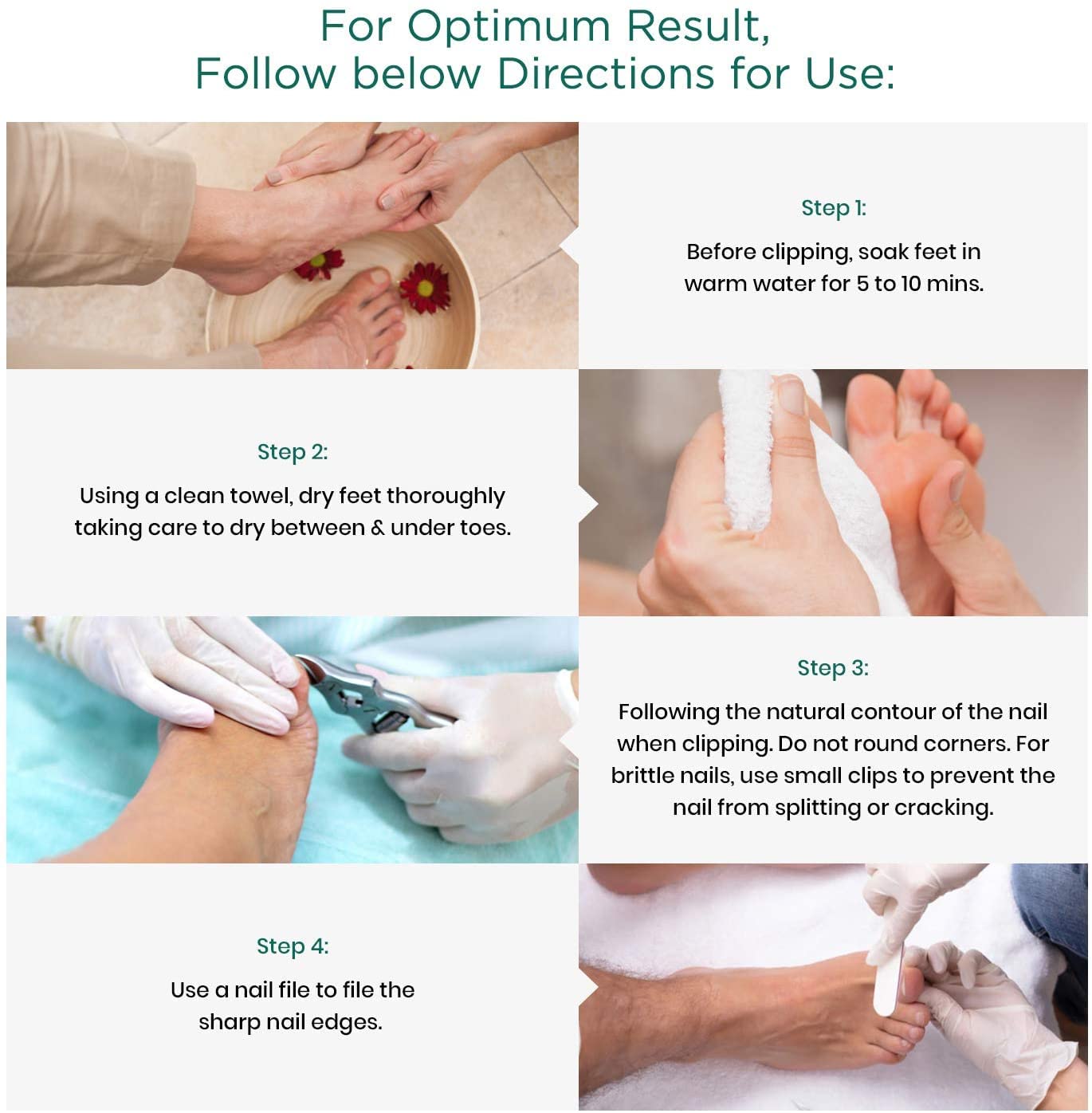 Blizzard toenail clippers chequered ergonomic handles reduce fatigue