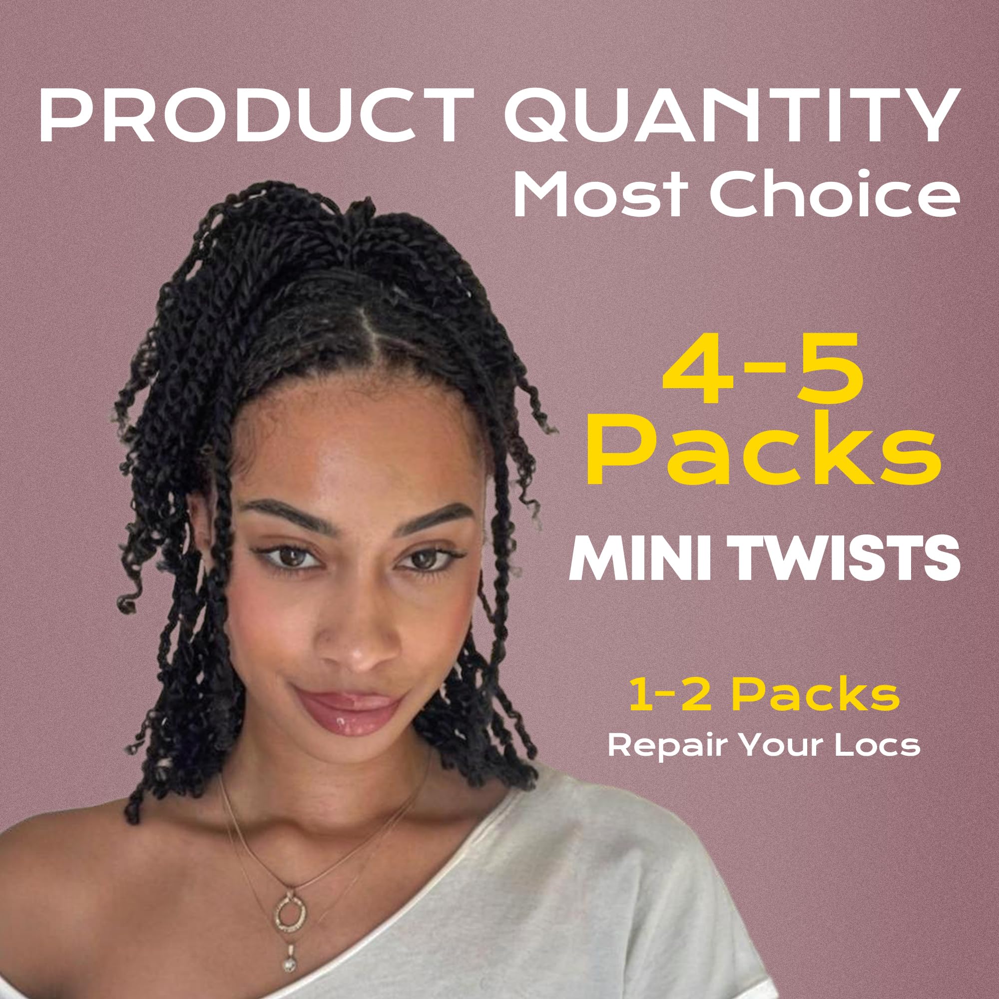 BLL Afro Kinkys Bulk Hair twist-braid ready texture for styles.