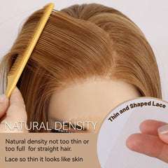 BLL Honey Blonde Wig glueless cap for quick, comfortable styling.