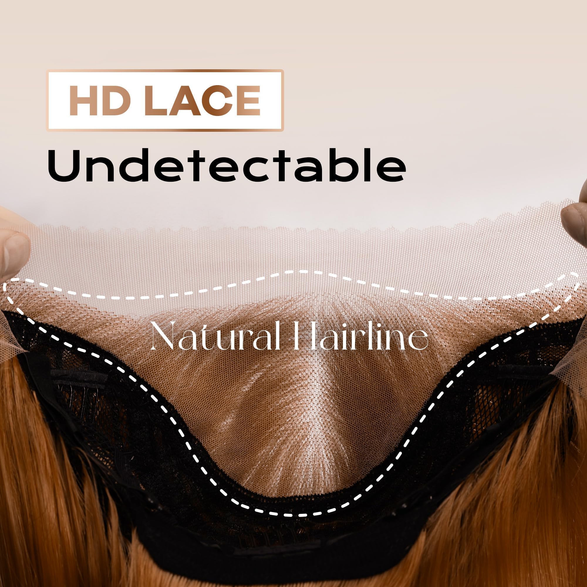 BLL Honey Blonde Wig package includes wig cap and headband.