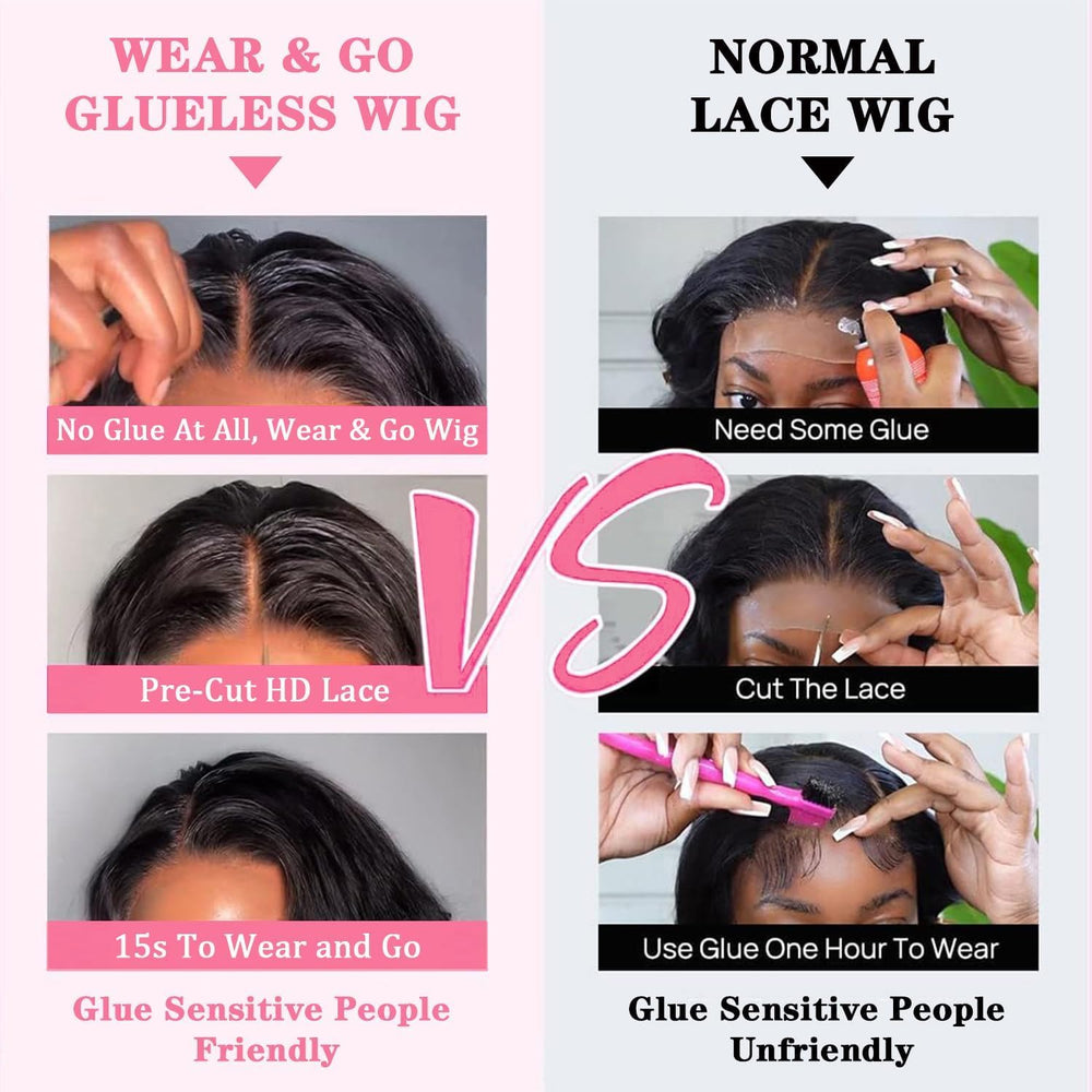 BLOCKICE Brazilian human hair wig with pre-plucked hairline for natural look