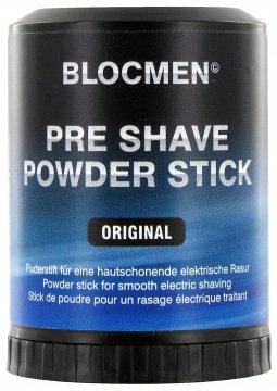 Blocmen Original Pre Shave Powder Stick application for a smoother shave prep